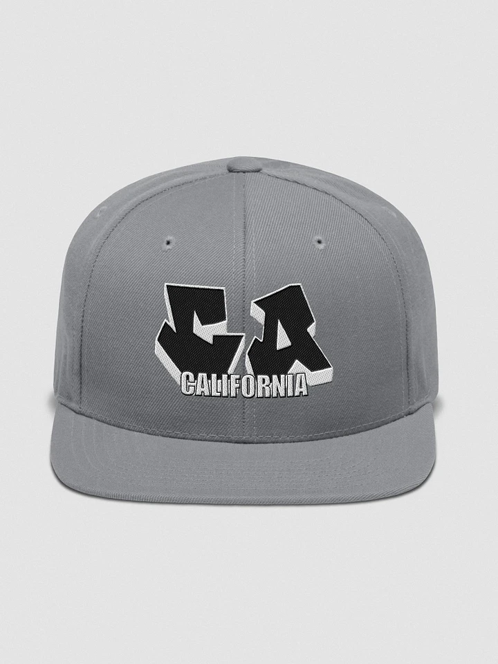 CALIFORNIA, CA, Graffiti, Yupoong Wool Blend Snapback Hat product image (1)