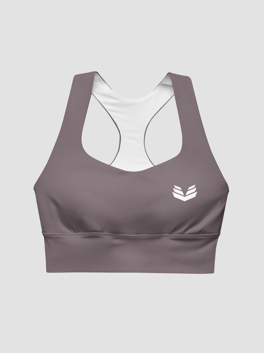 Longline Sports Bra - Dusty Taupe product image (5)