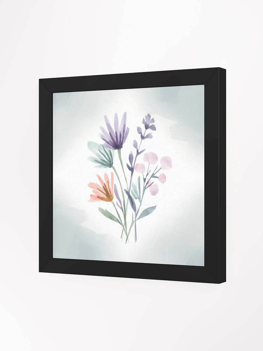 Pastel Petals Watercolor - Framed Poster product image (2)