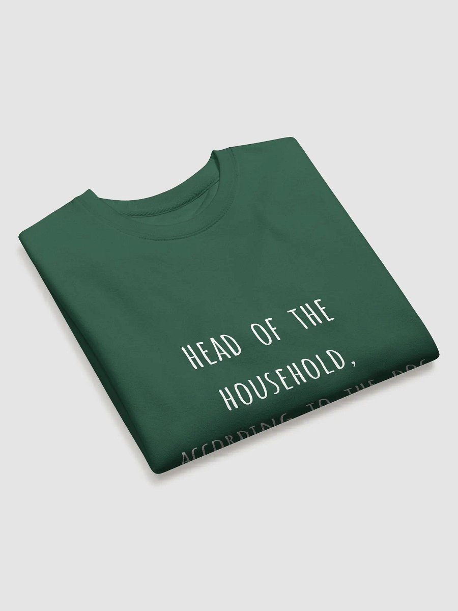Head of the Household, According to the Dog - Charming Sweatshirt for Dog-Loving Dads product image (19)