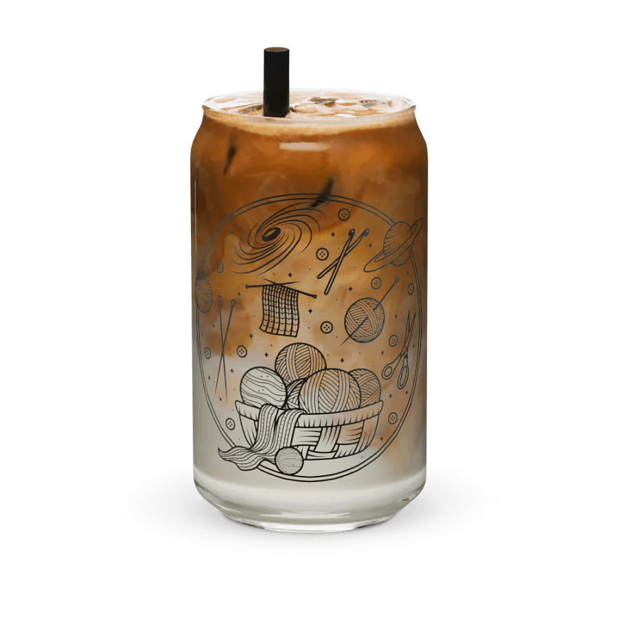 Yarn in Space Soda Can Shaped Glass product image (4)