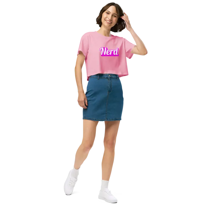 I'm Just Nerd Crop Tee product image (2)