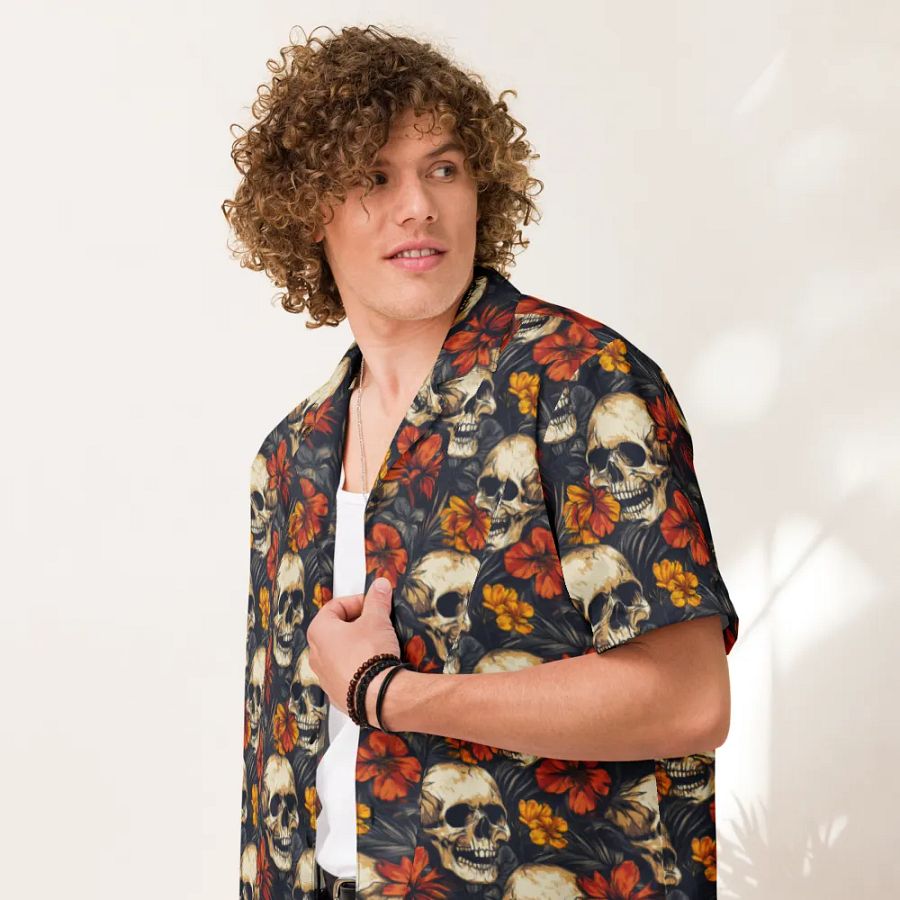 Hawaiian Shirt - Halloween Skulls product image (7)