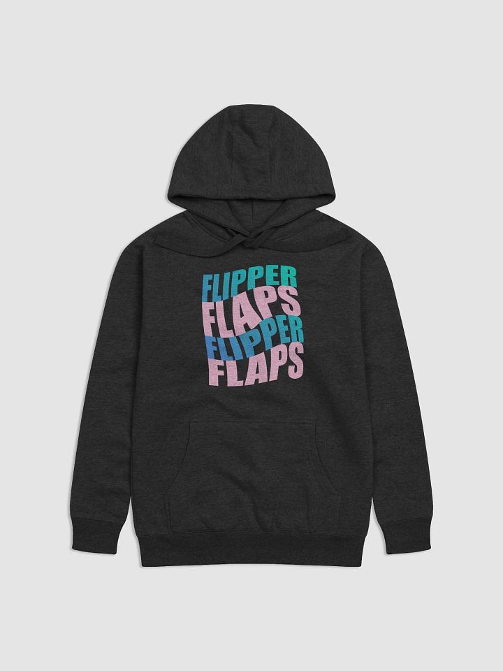 FlipperFlaps (Teal & Pink Text) Hoodie product image (9)