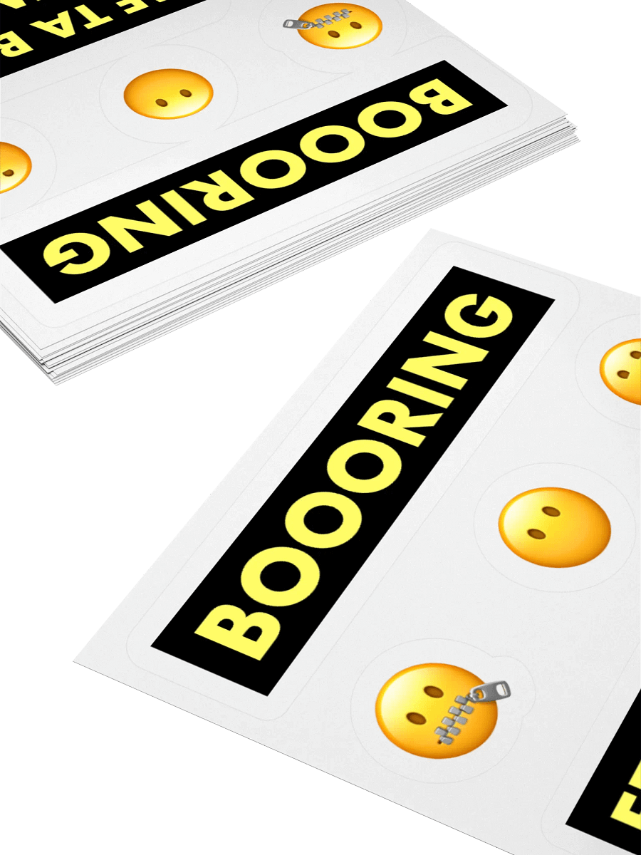 Boooring ferme ta boîte à camembert • Hush hush hush cheesebox stickers set product image (4)