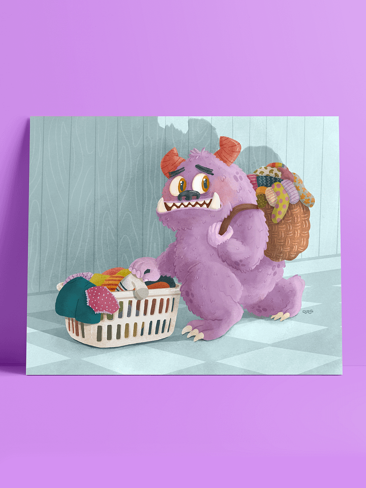 The Sock Collector Print product image (1)