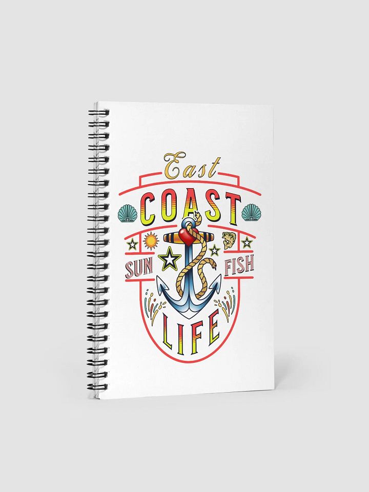 East Coast Life Sun Fish Spiral Notebook product image (1)