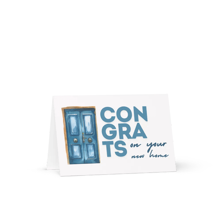 Blue Front Door Moving House Greeting Card product image (2)