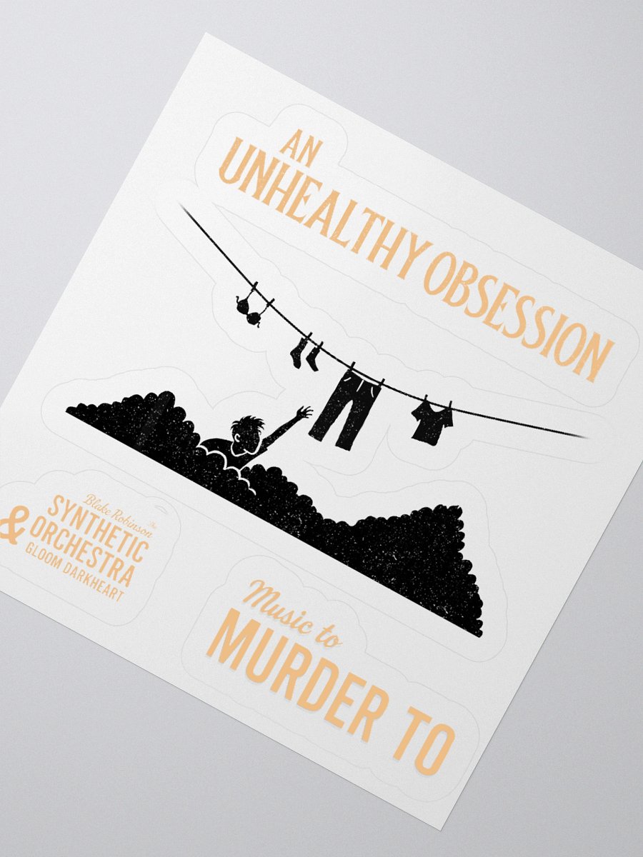 An Unhealthy Obsession Kiss Cut Stickers product image (2)