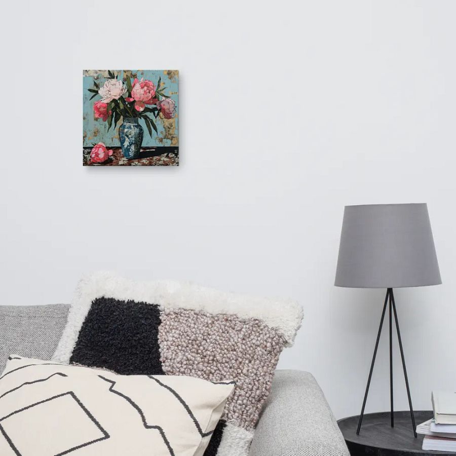 Art2401-69 Vase Flowers Still Life - Canvas Print - sm product image (7)