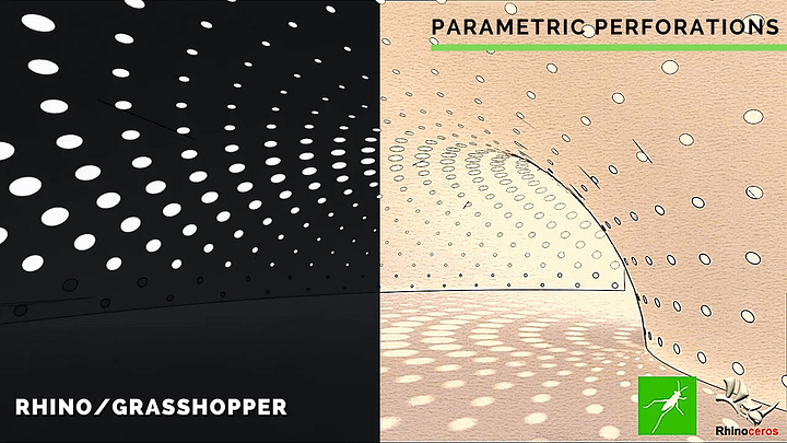 Parametric Perforated Facade Design Grasshopper Rhino Files Download product image (1)