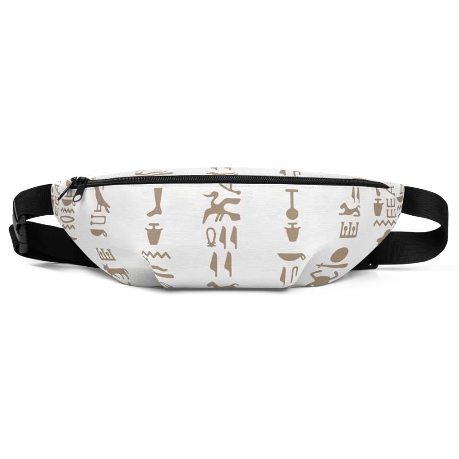 Isis White Hieroglyphs Bag Fanny Pack product image (1)