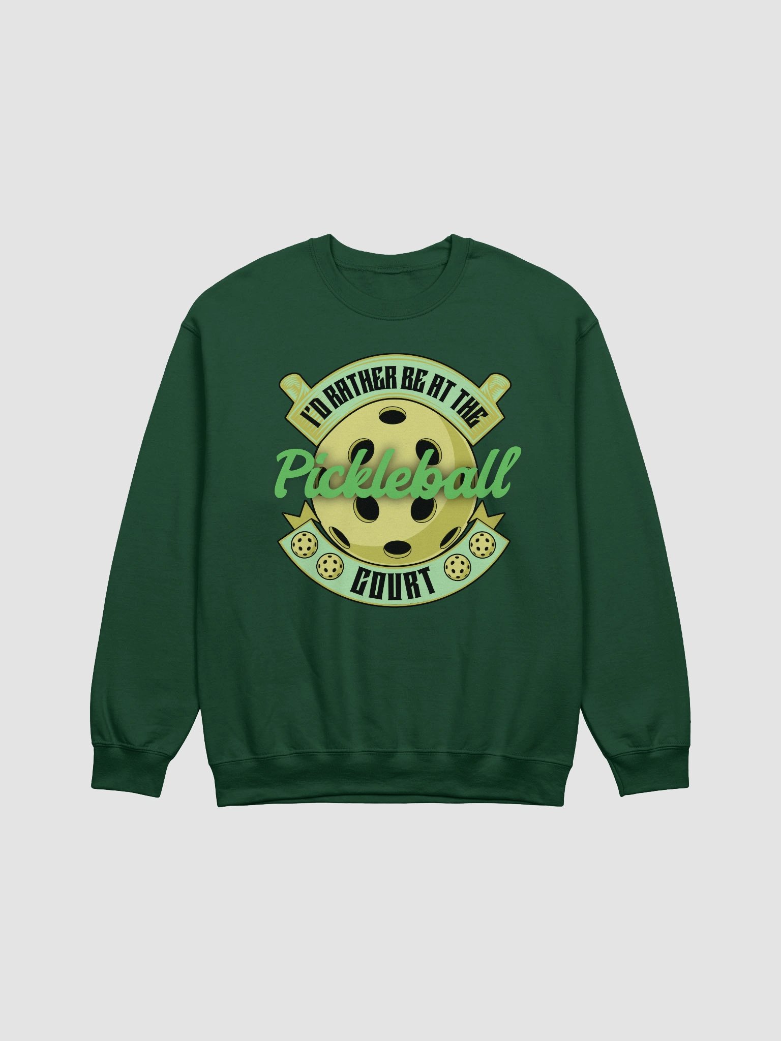 Id Rather Be At The Pickleball Court Paradise Crewneck Sweatshirt product image (7)