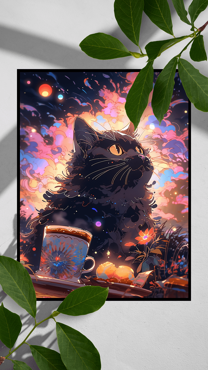 Mocha Meowster on Matte Paper Poster product image (1)