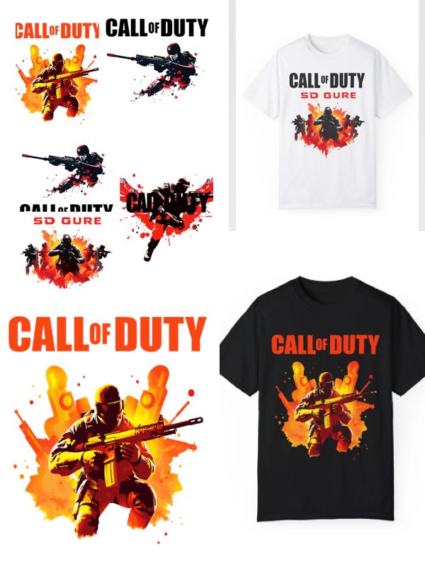 PACK OF 4 CALL OF DUTY Game Design Art INSTANT DOWNLOAD product image (1)