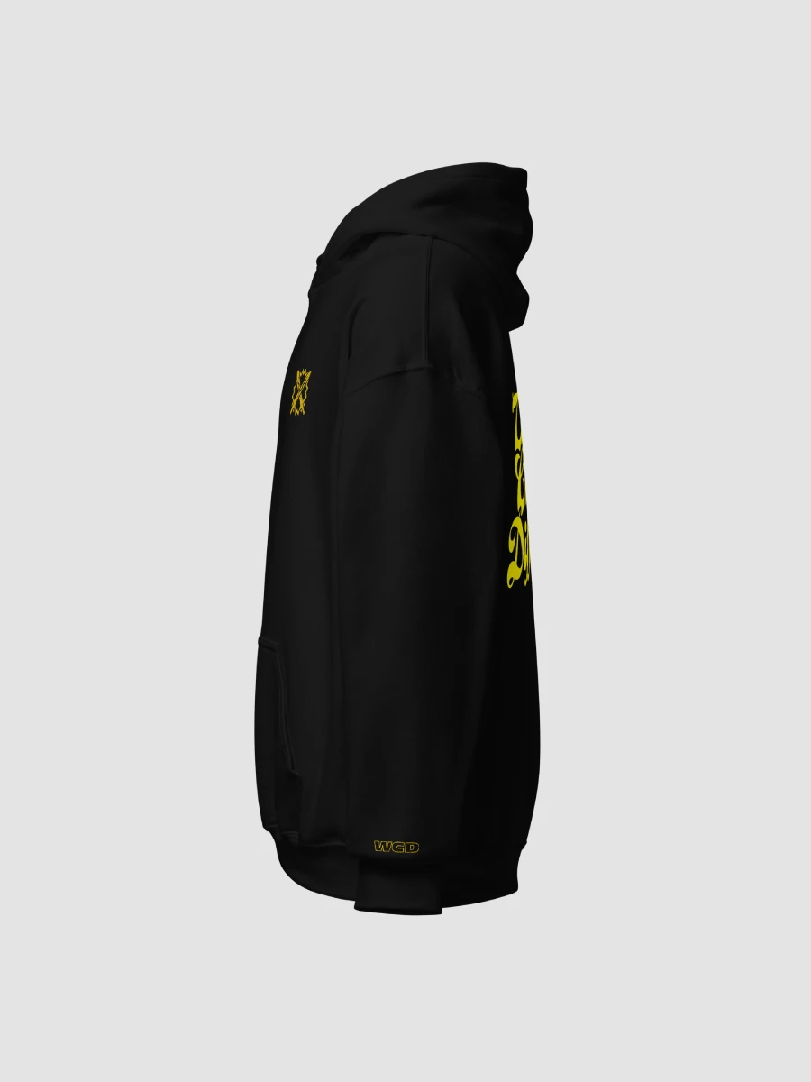 WolfeyVGC World Champ Cursive Black Hoodie - Yellow product image (4)