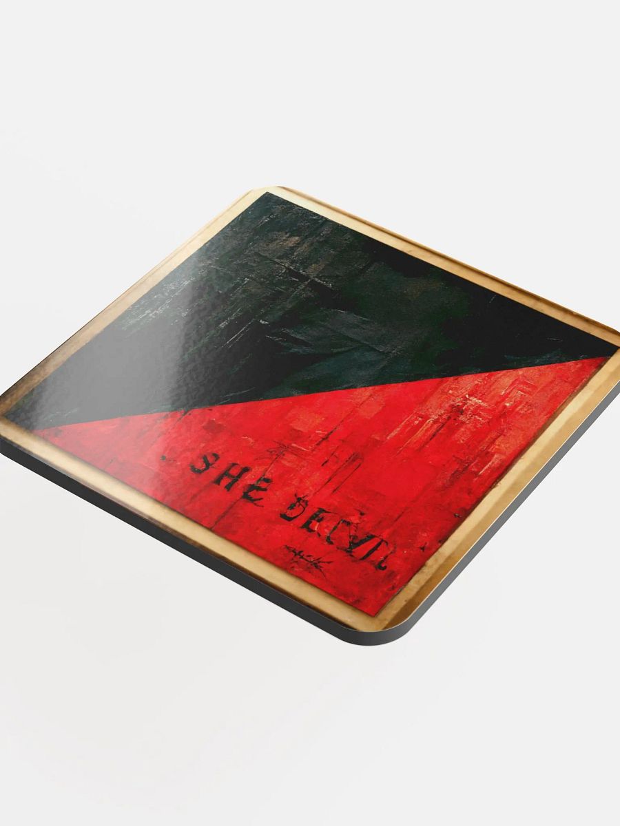 SHE DEVIL Glossed Cork Coaster product image (4)