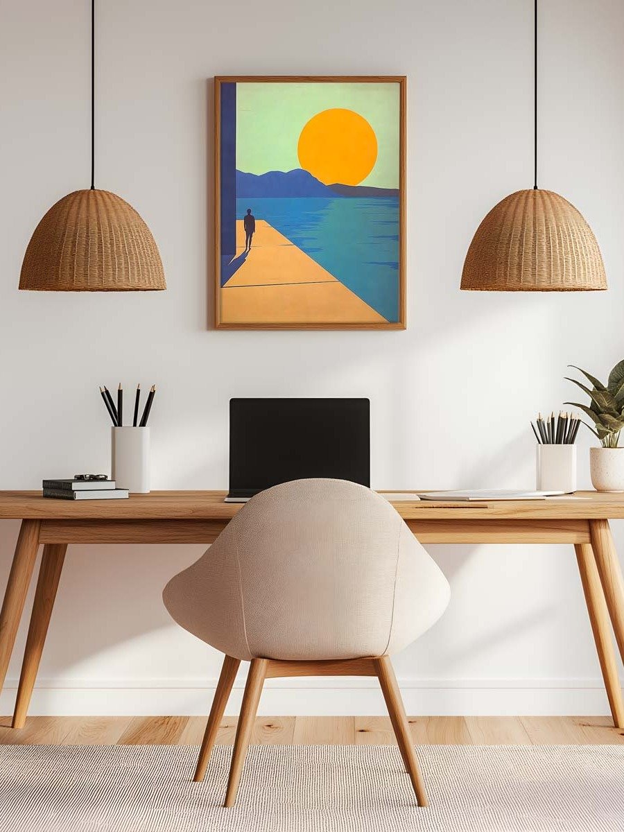Digital Download Illustration of a Man on a Jetty product image (2)