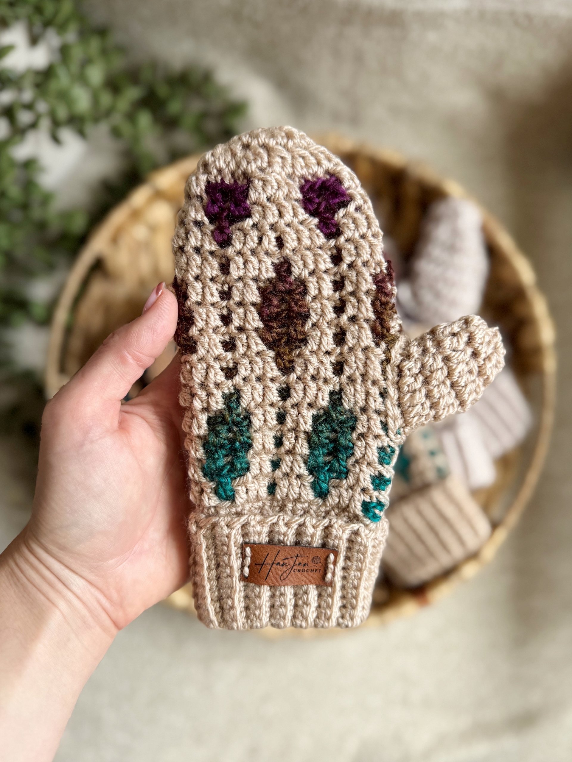 Starlight Mittens Crochet Pattern | Mosaic Crochet Mittens | Overlay Mosaic Crochet | Toddler, Child & Adult Sizes product image (9)