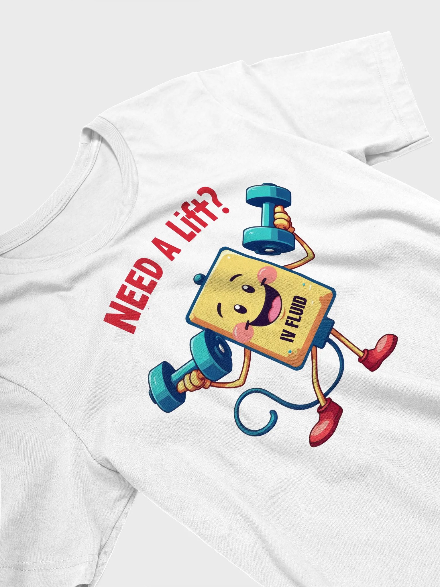 Get a Lift IV Dumbbell Cartoon T-Shirt product image (25)