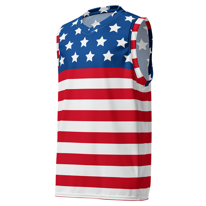 Stars & Stripes All-Over Basketball Jersey product image (1)