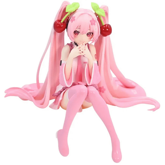 Hatsune Miku Anime figure Pink dress product image (3)