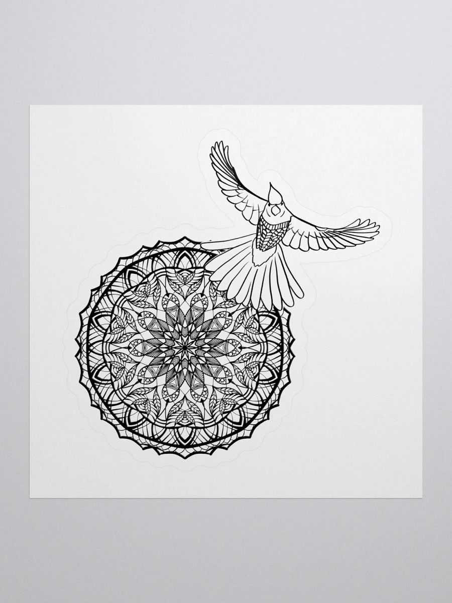 Mandala Bird Kiss Cut Stickers product image (2)