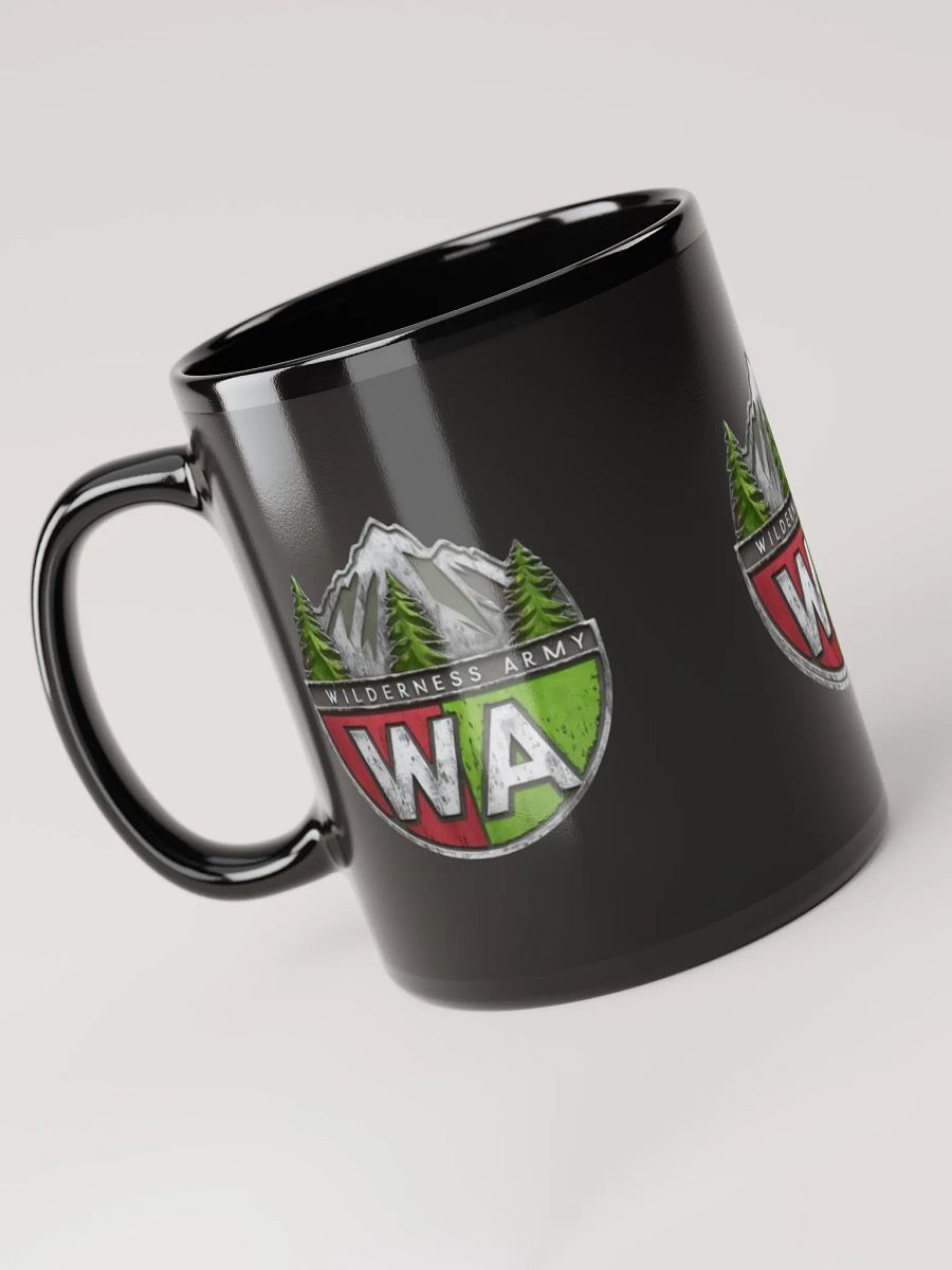 Black Wilderness Army Logo Glossy Mug product image (6)