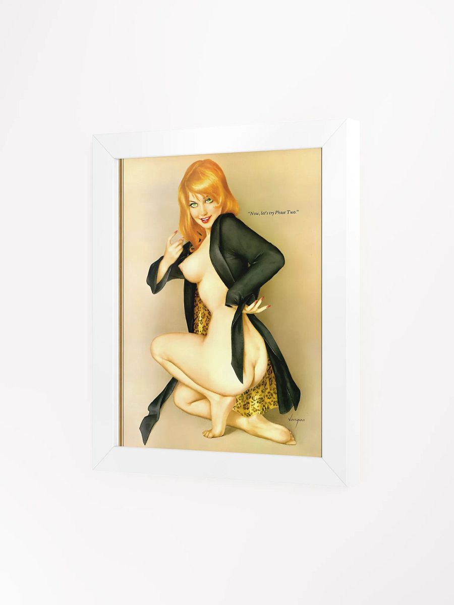 Alluring ginger pinup Art by Alberto Vargas Framed Print product image (34)