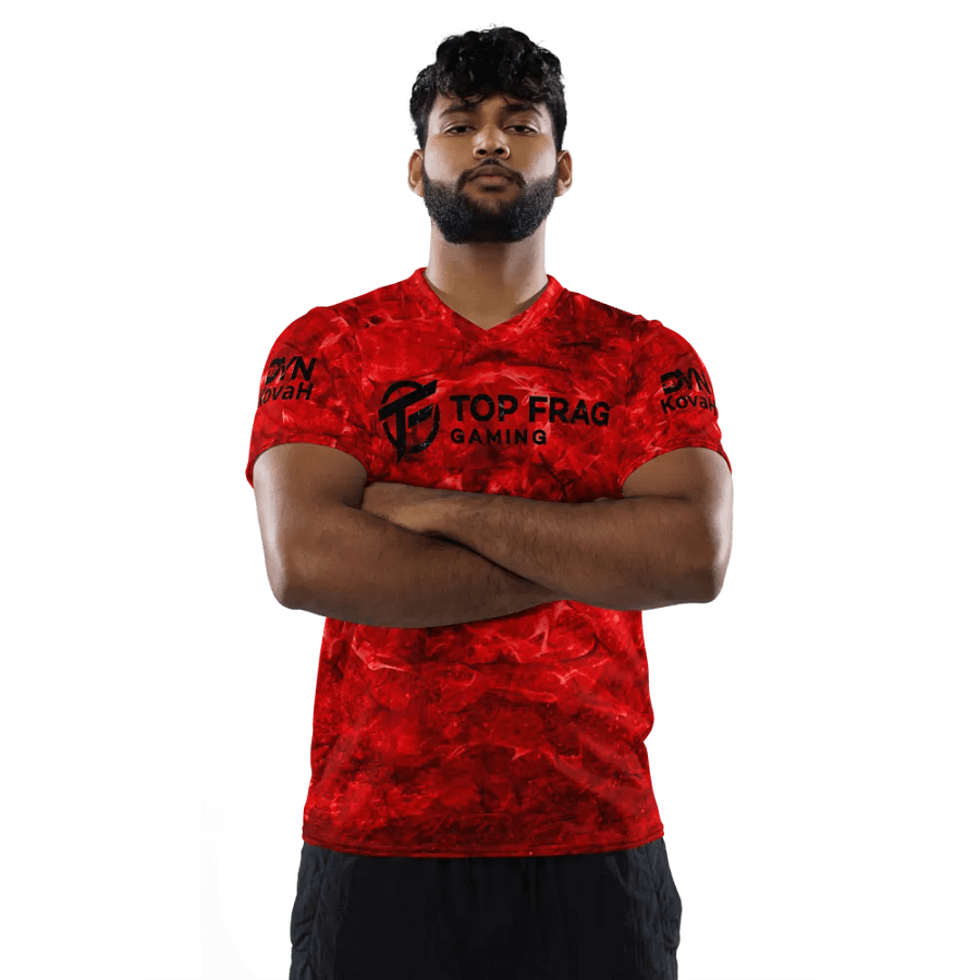 TopFrag™ DYN™ Kovah Red Unisex Sports Jersey product image (2)