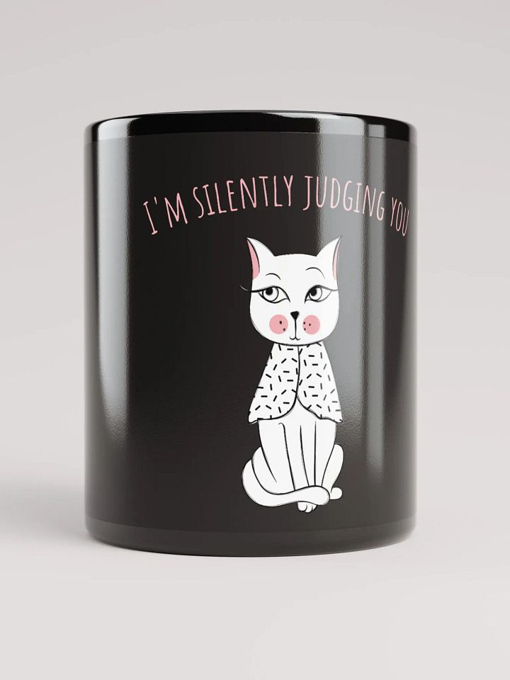 Silently Judging Cat Mug product image (1)