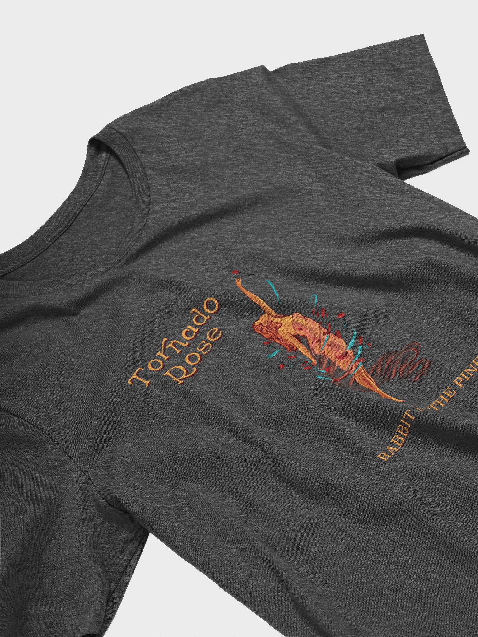 Rabbit in the Pine Bella Super Soft Light Grey Tee product image (3)