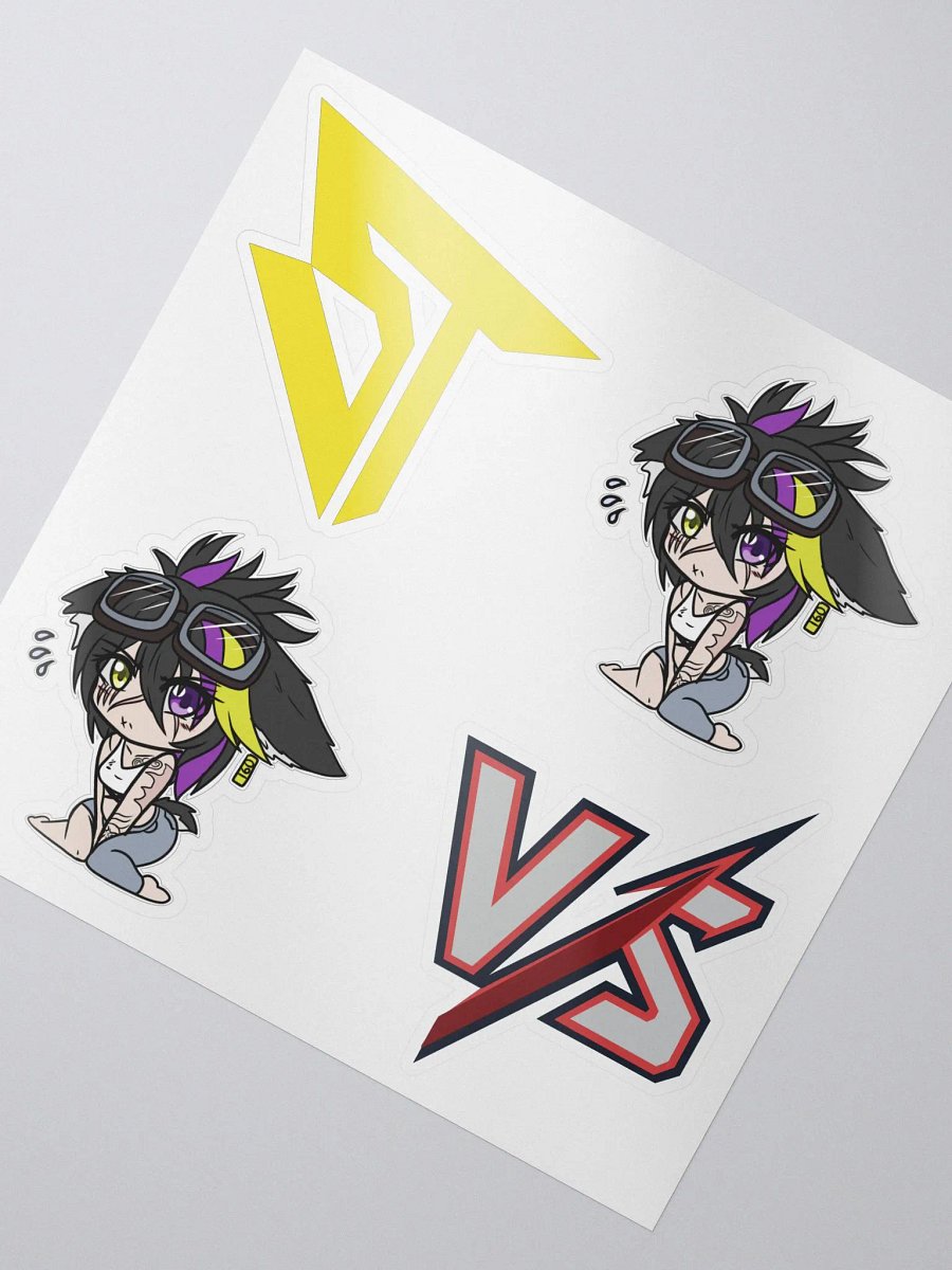Chibi Staffy Sticker Sheet (Art by Whitepulse) product image (2)