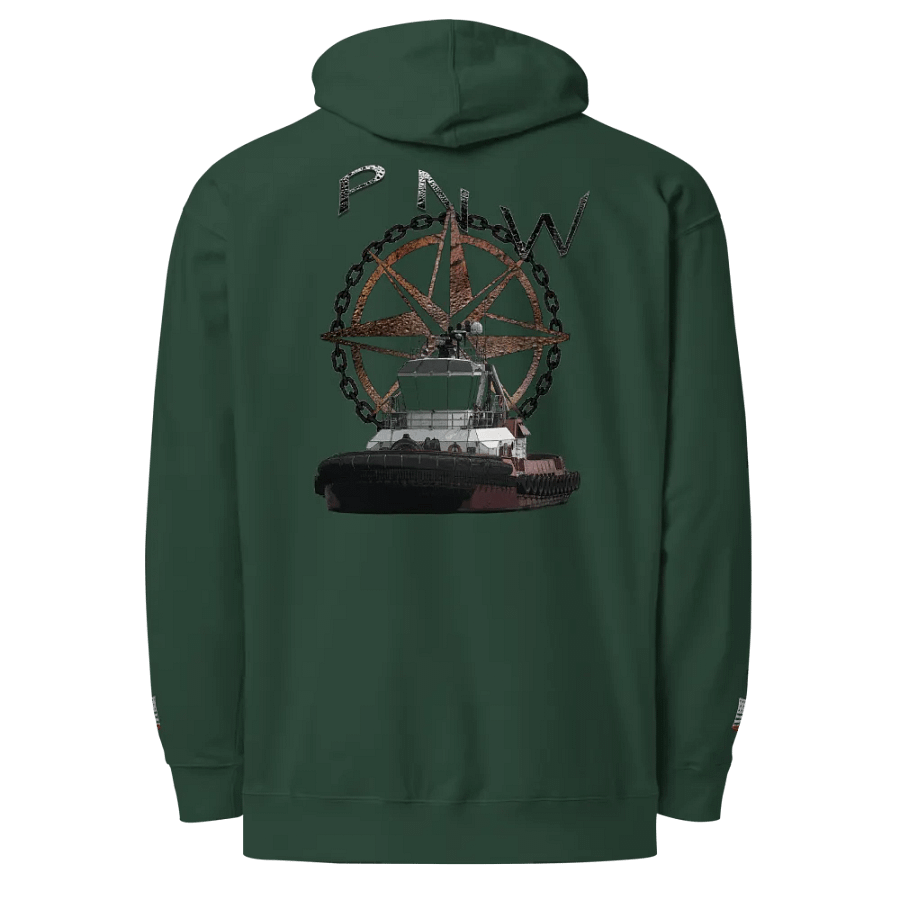 PNW Compass Rose Athena - Twin Anchor Front & sleeves (embroidered) product image (1)