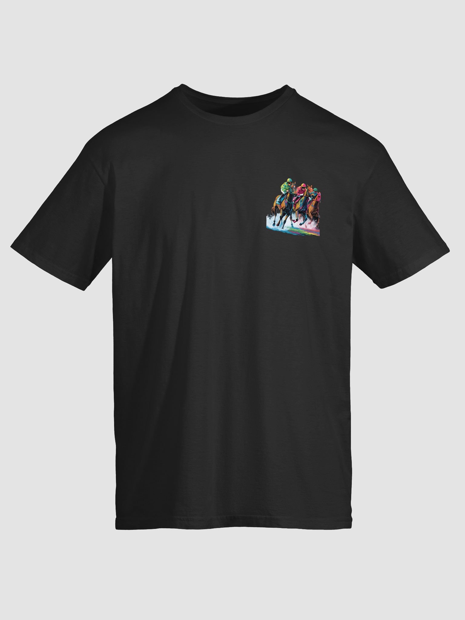 Colorful Horse Racing Derby Party Unisex T-Shirt product image (4)