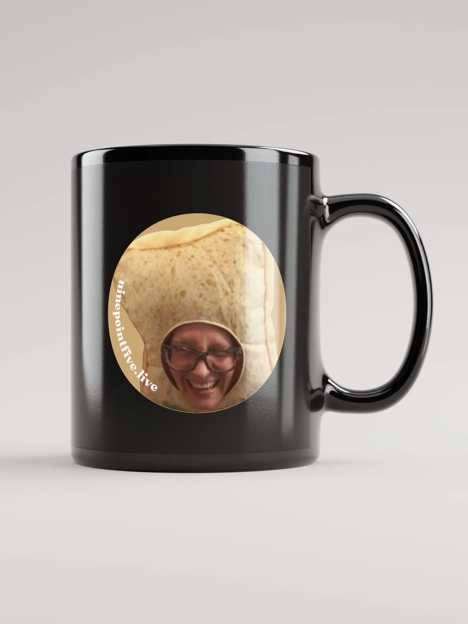 Black Bread Head Mug product image (1)