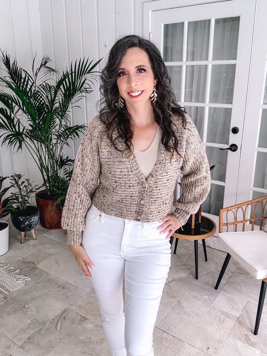 Finch V-Neck Crochet Cardigan Pattern product image (7)