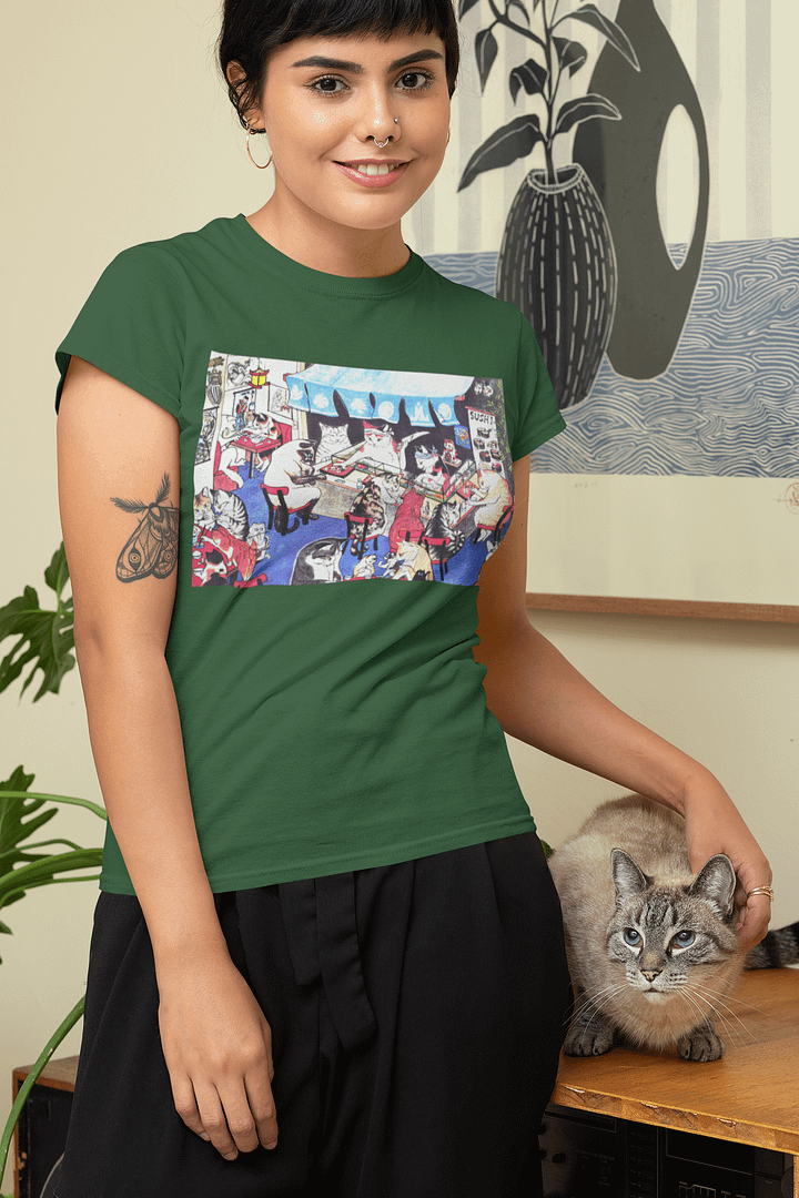 Cats at the Sushi Bar T-Shirt product image (1)