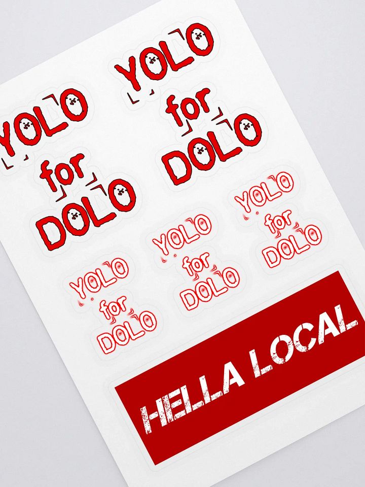 YOLO For DOLO - Sticker Sheet product image (2)