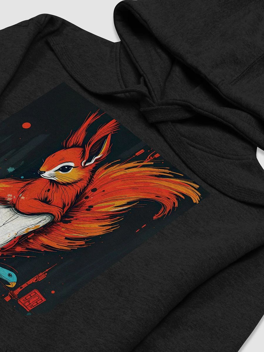 gorgeous neo impressionism X art nouveau x surrealism red squirrel Cozy Cotton Haven Hoodie product image (3)