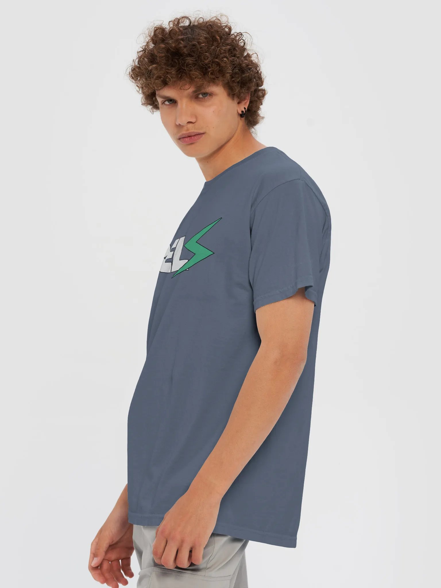 Rebels T-Shirt Blue Jean | White/Green product image (6)