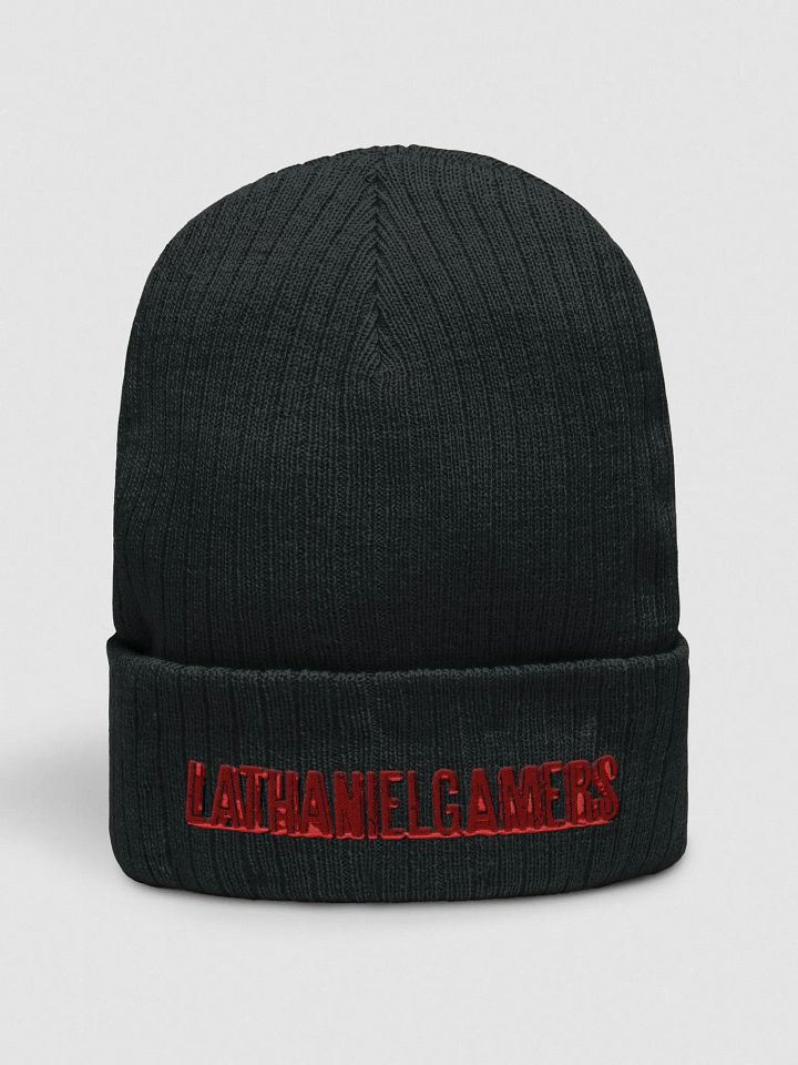Ribbed Knit Beanie Embroidered Logo (lathanielgamers) product image (2)