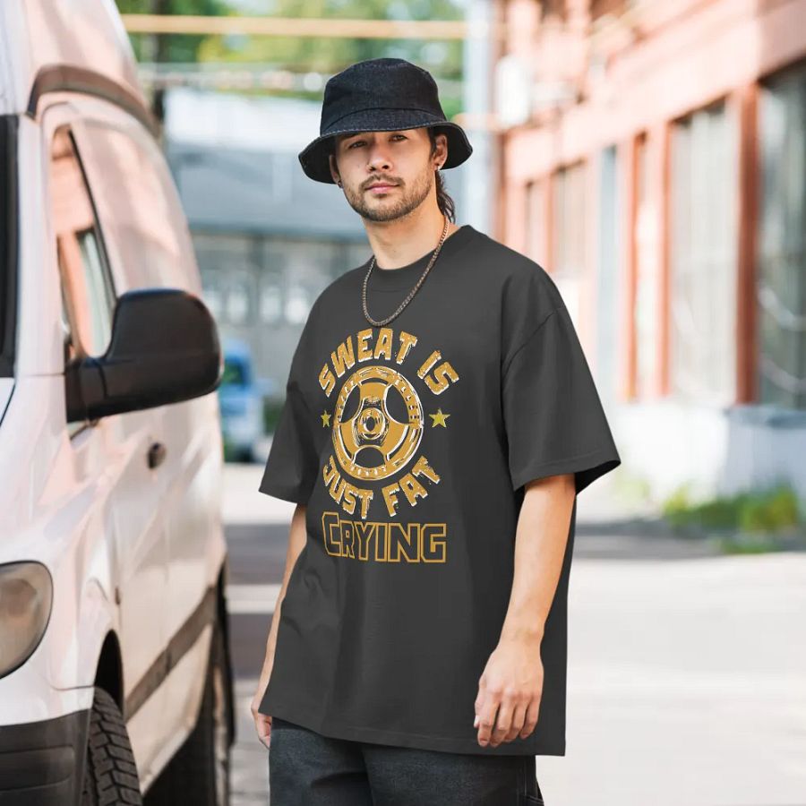Sweat is just fat crying unisex t-shirt product image (8)