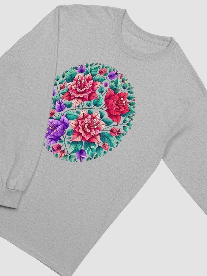 Gildan Ultra Cotton Long Sleeve T-Shirt | KI-Designs voller tropischer Eleganz product image (1)