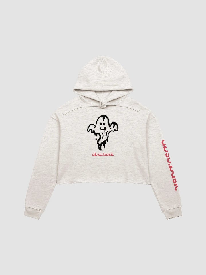 Shy Ghost Graffiti Cropped Hoodie product image (4)