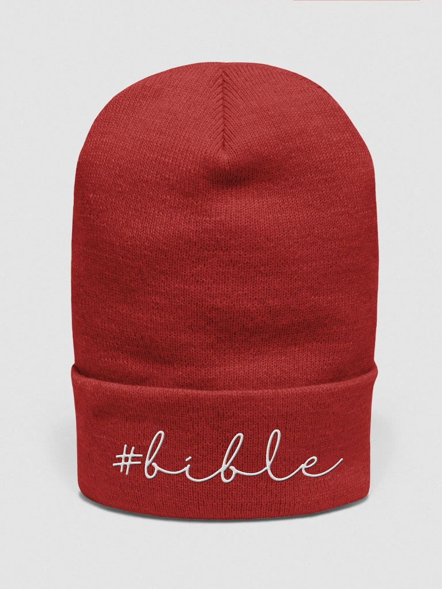 Hashtag Bible Embroidered Beanie product image (3)