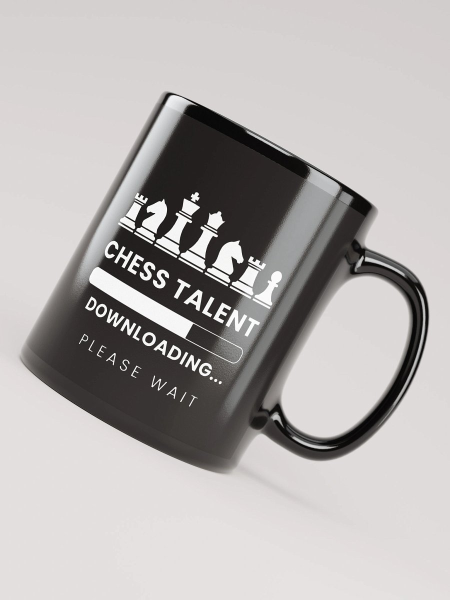 "Chess Talent Downloading" Black Mug product image (8)