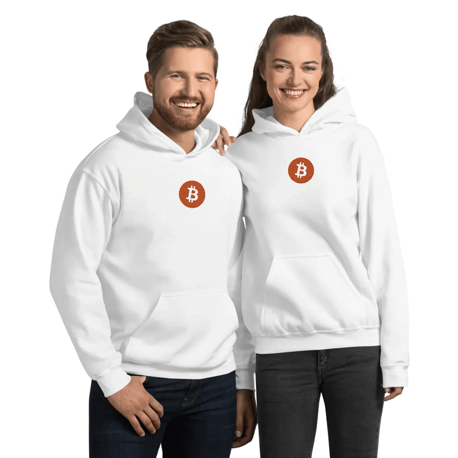 Bitcoin Logo Embroidered Hoodie product image (4)