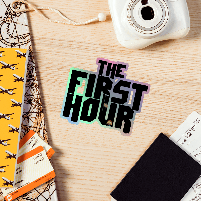 The First Hour Holographic Sticker product image (1)