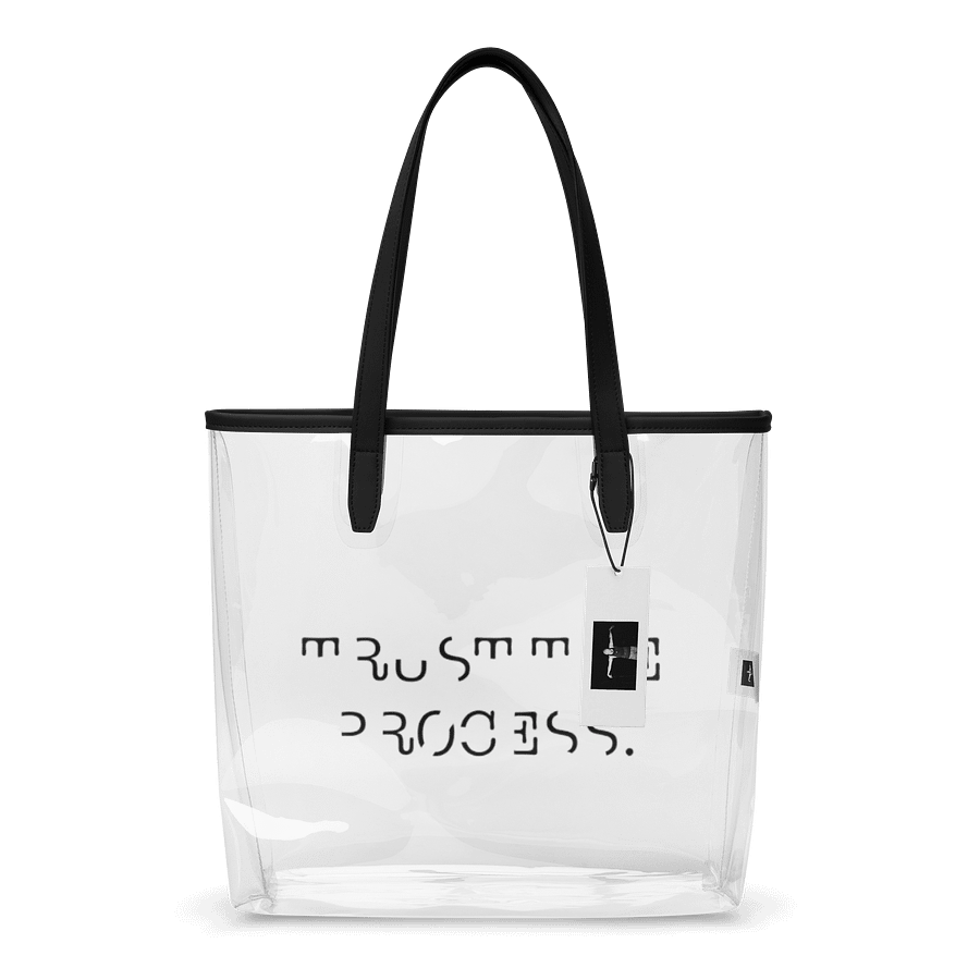 “TRUST THE PROCESS” Clear Tote Bag product image (1)